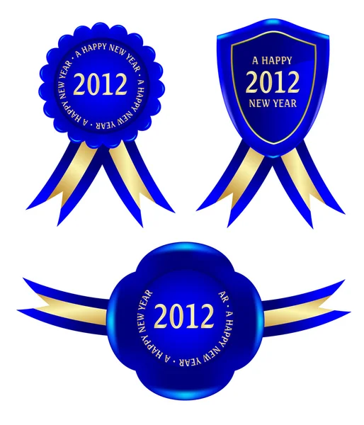 Cornice blu 2012 — Vettoriale Stock